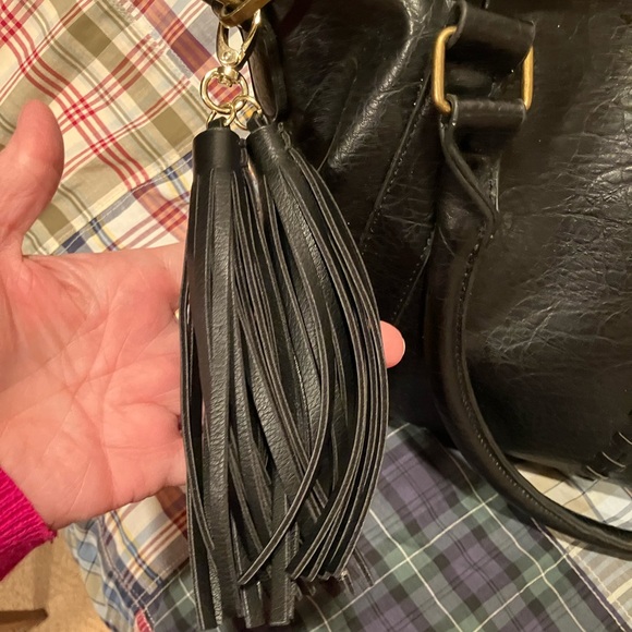 NWOT MID SIZE BLACK BAG WITH GUITAR STRAP ALL NEW - Picture 16 of 17